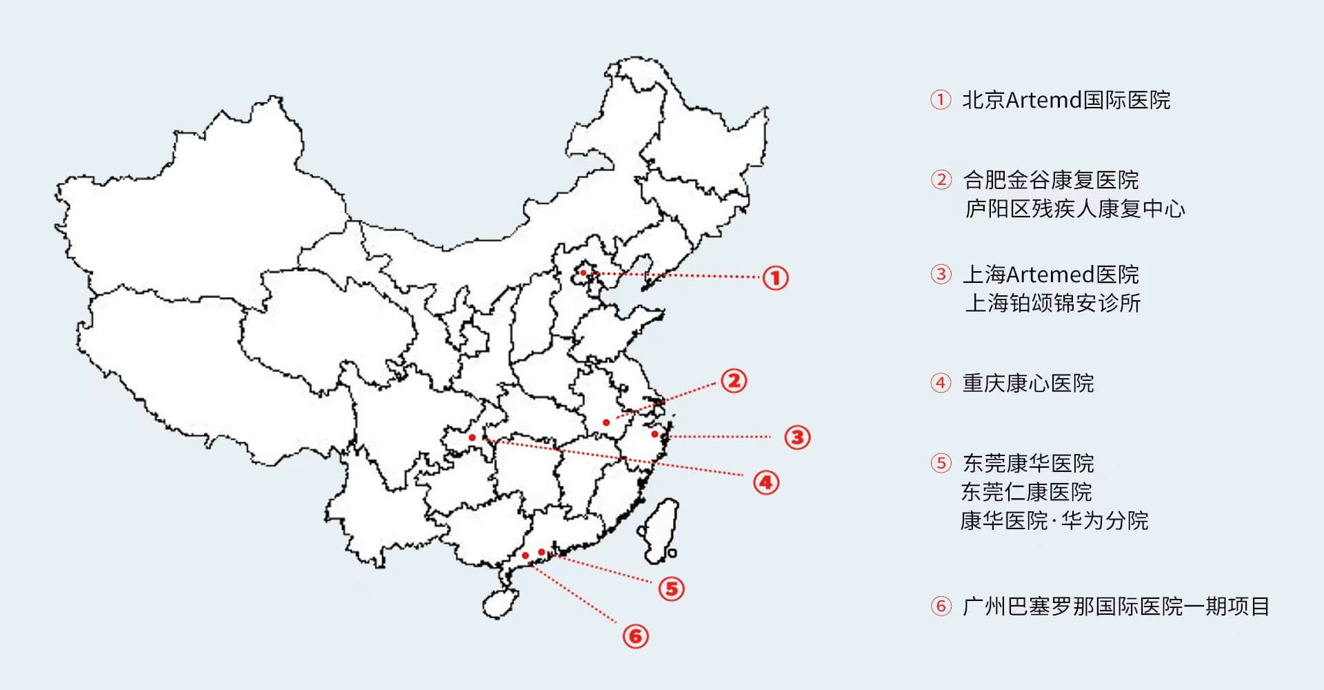 项目布局 - 重庆康心医院